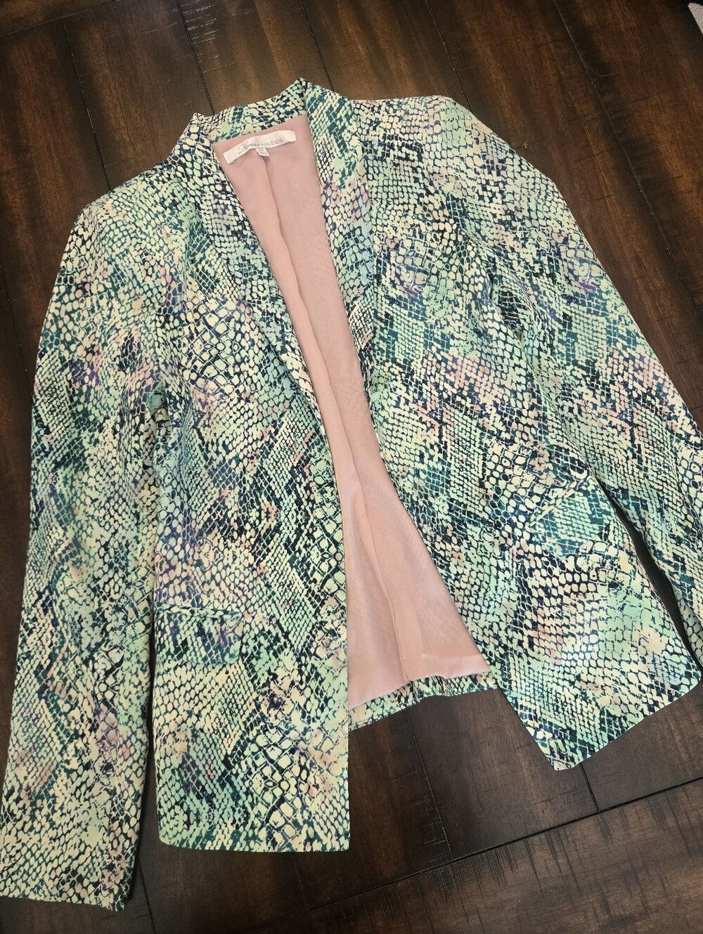 Lovers + Friends Bombshell Blazer In Snakeskin